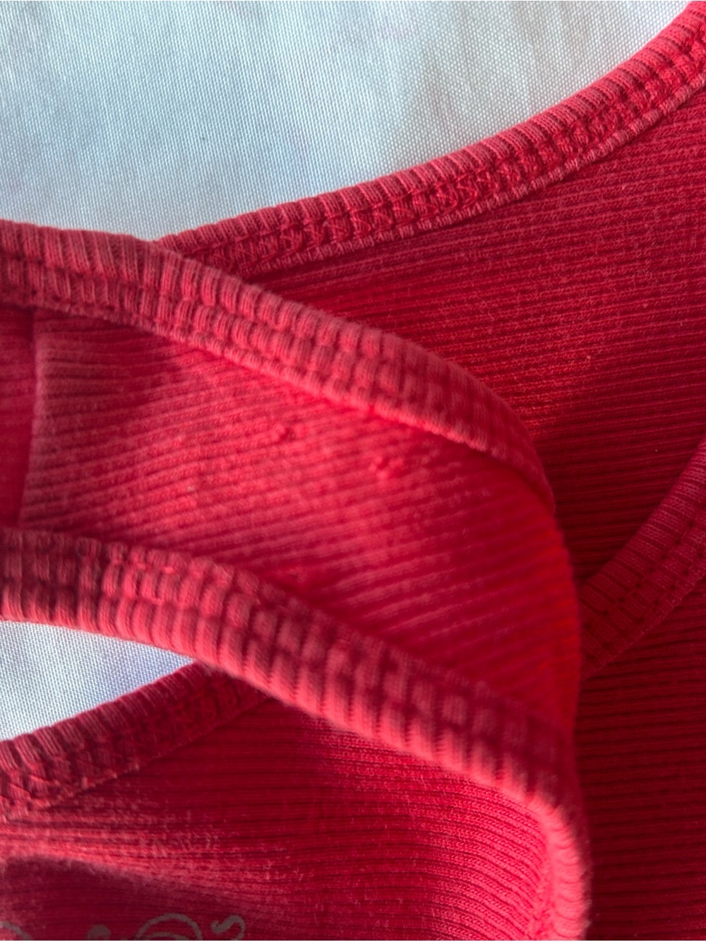 Guess Red Rhinestone Logo Tank - Picture 3 of 4